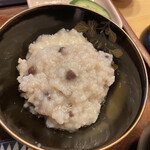 笹巻けぬきすし総本店 - あづき粥。