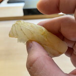 兄弟寿し - 新潟鮃3日目昆布締め