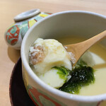 兄弟寿し - 梅あおさ茶碗蒸し