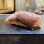 兄弟寿し - 佐渡産釣り寒鰤船上〆17日目