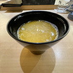 兄弟寿し - 海老出汁味噌汁