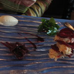 ル・プティ・ブドン - ずわい蟹とビーツのミルフィーユ仕立赤玉葱のチャッツネ添　ｂｙ すぷちん