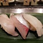 寿司 魚がし日本一 - クエ・シマアジ・真ダイ。