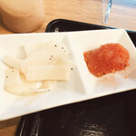 札幌ザンギ本舗 - 小鉢　明太子とサラダタケノコねぎ塩