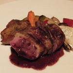 リストランテ イル コンティヌオ - 仏シャラン産鴨胸肉のソテー+フォアグラ('12.08月より)