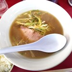 ラーメンショップ弘前 - ネギラーメン（並）＋ライス　750＋120円