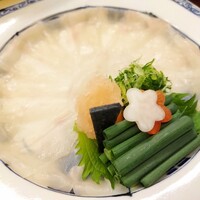 赤坂 菊乃井 - ●【向付 】「てっさ　てっぴ　あしらい一式」