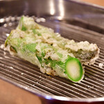 てんぷら 深町 - アスパラ