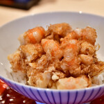 てんぷら 深町 - 天丼：カメラ、寄せてみました。