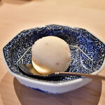 てんぷら 深町 - 林檎のシャーベット