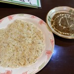 スパイス マジック - サグチキンカレー(辛口)＋ジーラライス