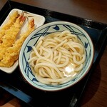 丸亀製麺 - 大海老天×3