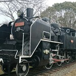 Degoichi - お店の前の公園に展示されているSL(蒸気機関車)