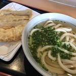 讃岐うどん 條辺 - かけうどん＋ごぼう天＋いか天