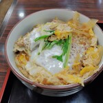 さか本 - ミニカキとじ丼をアップで