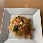 キッチン nascita - 冬野菜とトマトのたらこスパゲティ　セットで(¥1050)