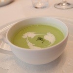 オザワ - グリーンピースの冷製スープ