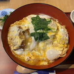 しぶき亭 - トロトロ半熟卵と牡蠣フライのハーモニー