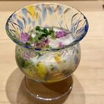 大阪天満宮 鮨とよなが - アオリイカと山芋