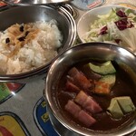curry restaurant BRUNO - カレー,バターライス,サラダ