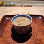 魚料理 おか - 蟹餡掛けの茶碗蒸し