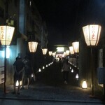 上七軒ビアガーデン - 歌舞練場への道