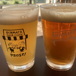 SCHMATZ BEER STAND - ヴァイツェン750円とIPA 800円 税別