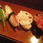日本料理 まるやまかわなか - 野菜のお寿司