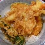 Wafuu resutoram marumatsu - 2012.08ざるそば・ミニ天丼セットのミニ天丼