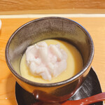 浅草じゅうろく - 雲子（鱈の白子）の茶碗蒸し
