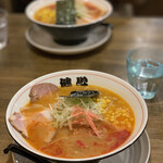 らーめん健心 - 期間限定えび味噌ラーメン790円