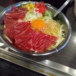 鉄板・居酒屋　お好み倶楽部 - スタミナ牛玉ダブル