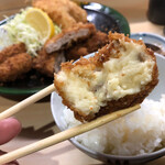 とんかつ春 - クリームコロッケもちゃんと手作りですから！