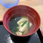 森のハンバーグ工房 ゆみさんち - 日替わりランチのお吸い物