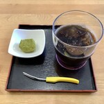 森のハンバーグ工房 ゆみさんち - 食後のコーヒー＆デザート(抹茶わらびもち)