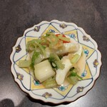 中國菜 雲蓉 - イカと葱の生姜和え