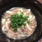 日本料理 太月 - ランチフルコース１６５００円。すっぽんウドン。滋味深いすっぽんのスープは、とても美味しかったです（╹◡╹）。ウドンはいつもの冷し釜玉が良かったなぁ。。。（笑）