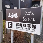 アンティカ オステリア アウン - 店の北側（日立駅側）に駐車場があります