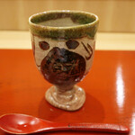 三宅輝 - 瀬戸内産黒海鼠のこのわたの銀餡茶碗蒸し