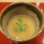 三宅輝 - 瀬戸内産黒海鼠のこのわたの銀餡茶碗蒸し