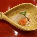 三宅輝 - 皮剥のお造り　肝醤油