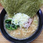 巓 - 並ラーメン＋のり、ほうれん草＆ねぎハーフ増し