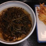 氷見うどん 美濃屋 - かけうどん並＆ごぼう天