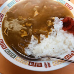 龍宝 - 満腹セット半カレー800円