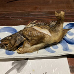 いかの墨 - 青そいの塩焼き