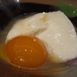 神保町 傳 - ホワイトアスパラガスと牛乳で仕上げた寄せ豆腐 