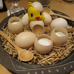 神保町 傳 - ココナッツミルクとマンゴーでゆで玉子？