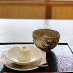 去来庵 - 自家製レアチーズケーキ、抹茶