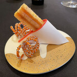 ガストロノミー ジョエル・ロブション - ■●手長海老のゴーフル？ワッフル？