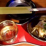 魚大将 うまかっぺや - 料理写真:お通しと梅酒 2012/07